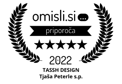 omisli.si top provider 2022, Tassh Design, Tjaša Peterle s.p.
