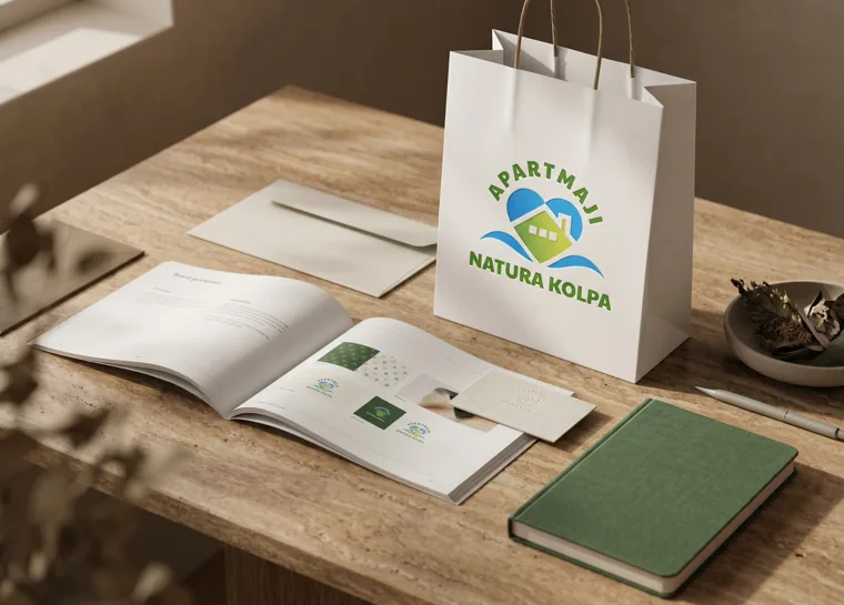 Apartmaji Natura Kolpa Logo & Brand Design