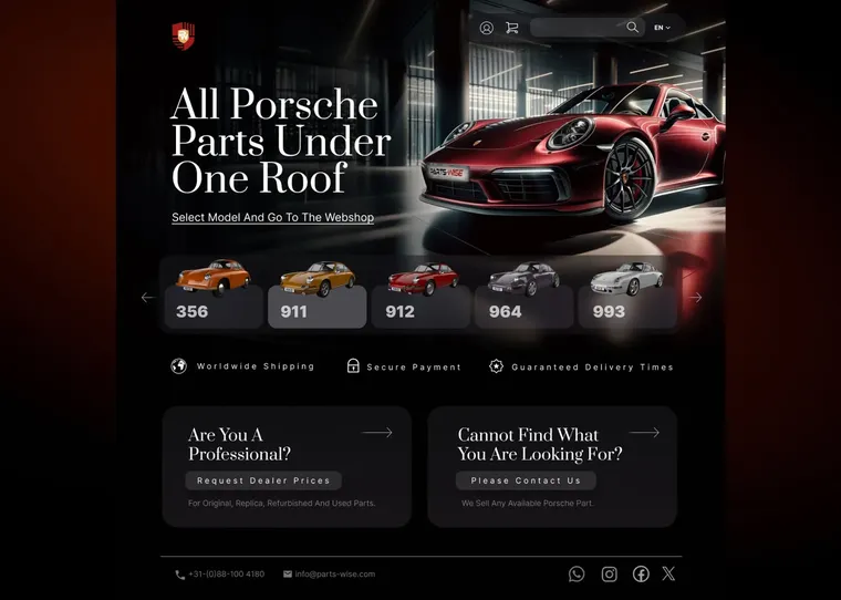 Parts Wise Website Design