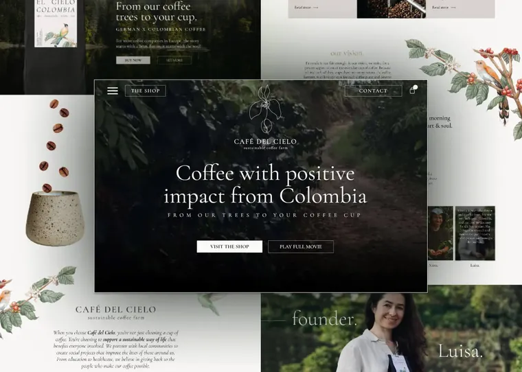 Cafe del Cielo Website Design & Development